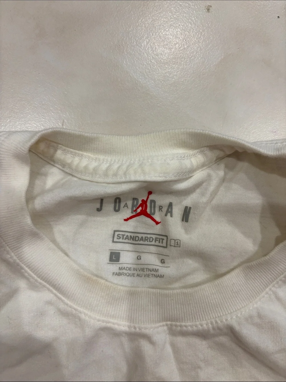 Jordan White Graphic Sky Dunk Short Sleeve Tee